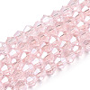 Transparent Electroplate Glass Beads Strands LS-EGLA-A039-T4mm-A26-1