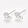 Brass Stud Earring Findings X-KK-T035-123P-1
