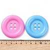 CRASPIRE 30Pcs 3 Colors Plastic Button BUTT-CP0001-02-3