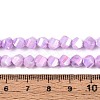 Anti-Tarnish Electroplate Glass Beads Strands GLAA-T025-6mm-14E-2