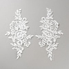 Flower Shape Cloth Embroidery Applqiues PATC-WH0012-49-1