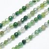 Natural Moss Agate Beads Strands G-J002-03H-1