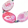 Natural Fire Crackle Agate Beads Strands G-L544-023-3
