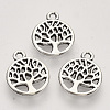 Tibetan Style Alloy Pendants TIBEP-T009-25AS-RS-1