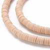 Handmade Polymer Clay Bead Strands X-CLAY-T002-4mm-66-3