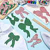 12Pcs 2 Colors Polyester Iron on/Sew On Patches PATC-FG0003-07-4