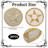 30Pcs Computerized Embroidery Cloth Iron on/Sew on Patches PATC-CY0001-10-2