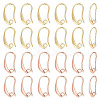 40Pcs 2 Colors Brass Earring Hooks KK-ME0002-46-1