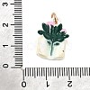Spray Painted Alloy Pendants AL-CBAB1F7-01G-3