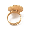Matte Gold Alloy Adjustable Rings for Women RJEW-K260-07F-4