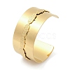 304 Stainless Steel Cuff Bangles BJEW-M082-05G-4