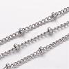 Tarnish Resistant 304 Stainless Steel Curb Chains CHS-K004-12P-0.6mm-1
