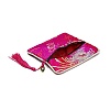 Chinese Brocade Tassel Zipper Jewelry Bag Gift Pouch X-ABAG-F005-10-3