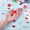 150 Pieces Random Rose Acrylic Beads Bear Pastel Spacer Beads Butterfly Loose Beads for Jewelry Keychain Phone Lanyard Making JX543H-4