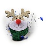 Christmas Theme Glitter Felt Fabric Alligator Hair Clip PHAR-U002-01J-1