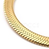 Ion Plating(IP) 304 Stainless Steel Herringbone Chain Bracelet for Men Women BJEW-E058-01D-G-2