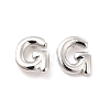 Brass Hollow Out Initial Letter Stud Earrings EJEW-A044-01P-G-1