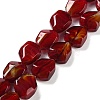 Handmade Gold Sand Lampwork Beads Strands LAMP-U001-01D-1