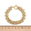 304 Stainless Steel Oval Link Chain Bracelets LS-BJEW-G759-03G-3