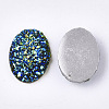 Electroplate Druzy Resin Cabochons CRES-T012-08H-2