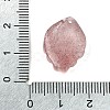 Natural Strawberry Quartz Carved Nine Tailed Fox Links Connector Charms G-D105-01C-3