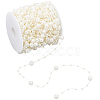 1 Roll Plastic Round Beaded Link Chains DIY-SC0024-96C-1