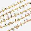 Natural Multicolor Tourmaline Handmade Beaded Chains CHC-P003-11G-1