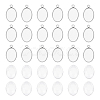 20Pcs 304 Stainless Steel Pendant Cabochon Settings STAS-UN0042-65-1