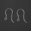 Transparent Resin Earring Hooks RESI-G050-02-2