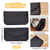 Carbon Fiber Key Car Wallets Car Bag Key Purse Pouch AJEW-WH0029-36-2