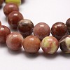 Natural Plum Blossom Jasper Beads Strands G-A163-02-10mm-3