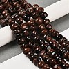 Natural Mahogany Obsidian Beads Strands G-G053-C03-01-2