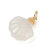 Natural White Agate Pendants KK-Z094-04G-02-2