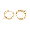 316 Stainless Steel Huggie Hoop Earring Findings EJEW-B158-01D-G-2