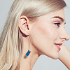 7 Pairs 7 Colors Synthetic Hematite Arrow Dangle Earrings EJEW-AN0001-43-5