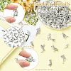 80Pcs 8 Styles Tibetan Style Alloy Pendants FIND-CJ0006-09-3