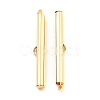304 Stainless Steel Slide On End Clasp Tubes STAS-C044-08F-G-1