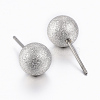 Tarnish Resistant 304 Stainless Steel Ball Stud Earrings EJEW-K064-D-01P-2