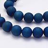 Electroplate Natural Druzy Agate Beads Strands G-G708-12mm-03-3