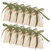 Rectangle Polyester Imitation Burlap Packing Pouches Drawstring Bags ABAG-AB00006-1