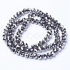 Electroplate Transparent Glass Beads Strands EGLA-A034-T2mm-UA03-2