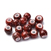 Bright Glazed Porcelain Beads PORC-D300-A05-1