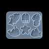 Starfish/Whale/Octopus Pendant DIY Silhouette Silicone Mold DIY-K073-09A-4