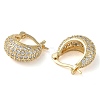 Rack Plating Brass Micro Pave Cubic Zirconia Hoop Earrings EJEW-M230-10G-2