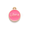Alloy Enamel Pendants X-ENAM-S124-01A-03K-3