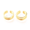 925 Sterling Silver Cuff Earrings EJEW-H124-07G-1