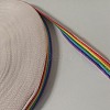 Polyester Grosgrain Ribbon OCOR-WH0073-18-1