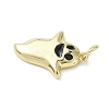 Halloween Theme Brass Enamel Pendants KK-L248-01G-07-2