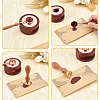 Brass Wax Seal Stamps with Wood Handle AJEW-WH0412-0181-3