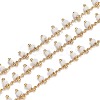 Brass Handmade Glass Beaded Chains CHC-F012-01B-1